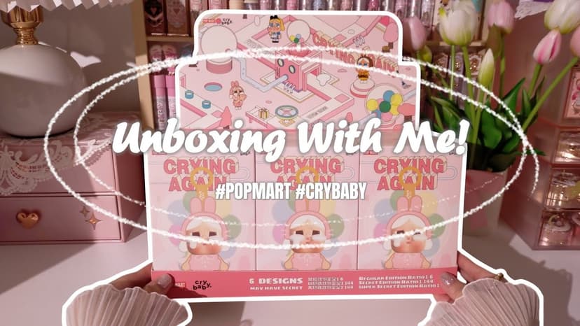 POPMART CRYBABY CRYING AGAIN FULL SET UNBOXING [4K]