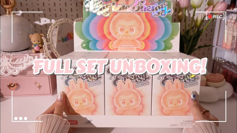 POPMART THE MONSTERS LABUBU BIG INTO ENERGY 💗 FULL SET ASMR UNBOXING [4K]