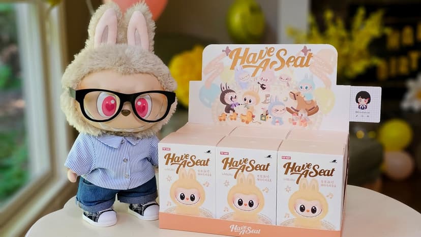 🪑 Pop Mart Labubu: Have a Seat, blind box case!